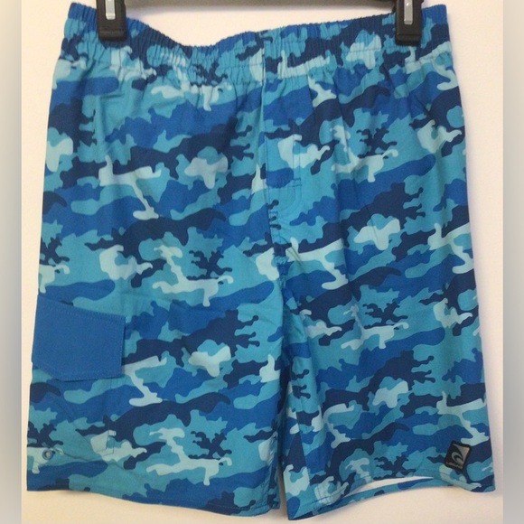NWT Laguna Men’s blue print Shorts Size small - Picture 1 of 5